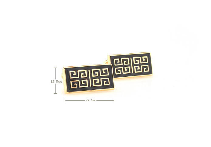 Rome texture Cufflinks  Gold Luxury Cufflinks Enamel Cufflinks Wholesale & Customized  CL680845