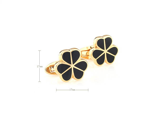 Clover Cufflinks  Gold Luxury Cufflinks Enamel Cufflinks Wholesale & Customized  CL680853