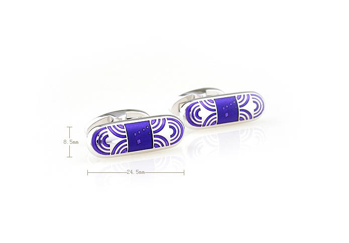  Purple Romantic Cufflinks Enamel Cufflinks Wholesale & Customized  CL680862