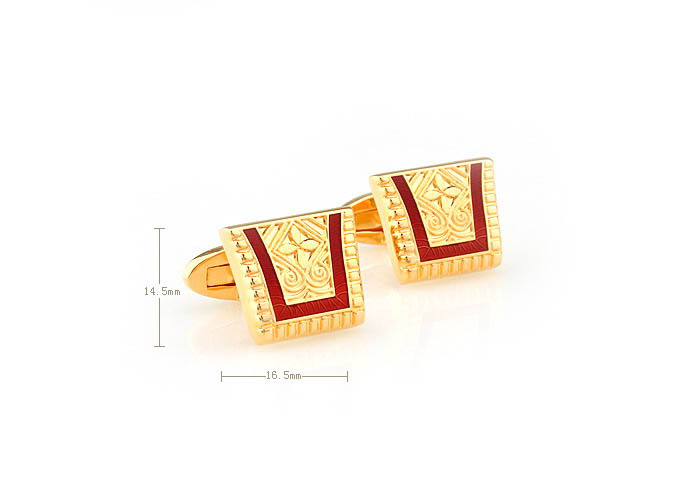  Gold Luxury Cufflinks Enamel Cufflinks Wholesale & Customized  CL680869