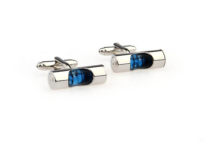 Level meter Cufflinks  Blue Elegant Cufflinks Printed Cufflinks Functional Wholesale & Customized  CL651330