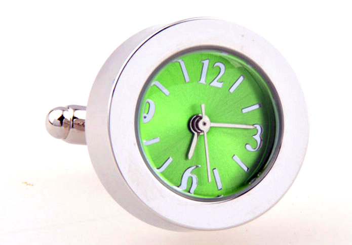 The utility of watch movement Cufflinks  Green Intimate Cufflinks Printed Cufflinks Tools Wholesale & Customized  CL654632