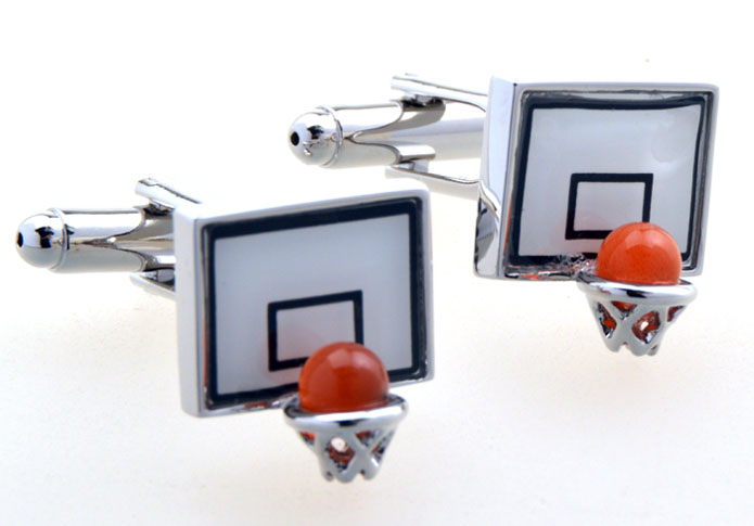Basketball frame Cufflinks Multi Color Fashion Cufflinks Printed Cufflinks Sports Wholesale & Customized CL654818