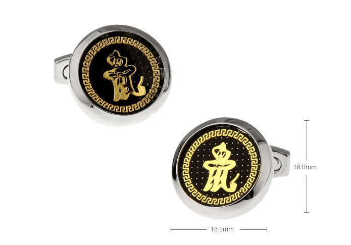 Chinese Zodiac Rat Cufflinks  Gold Luxury Cufflinks Printed Cufflinks Constellation Wholesale & Customized  CL655633