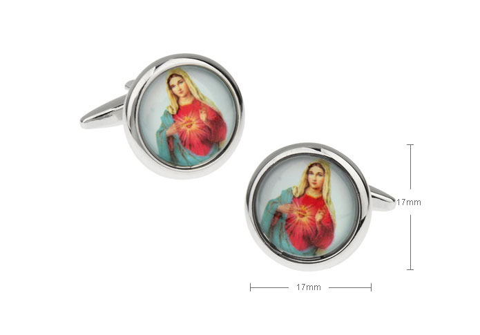 Our Lady Cufflinks  Multi Color Fashion Cufflinks Printed Cufflinks Flags Wholesale & Customized  CL655646