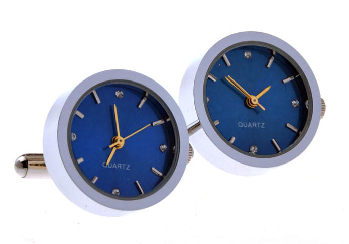 Electronic Watch Cufflinks  Blue Elegant Cufflinks Printed Cufflinks Tools Wholesale & Customized  CL655879