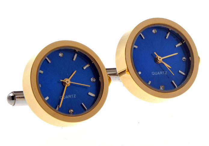 Electronic Watch Cufflinks  Blue Elegant Cufflinks Printed Cufflinks Tools Wholesale & Customized  CL655880