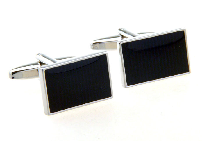  Black Classic Cufflinks Printed Cufflinks Wholesale & Customized  CL656395