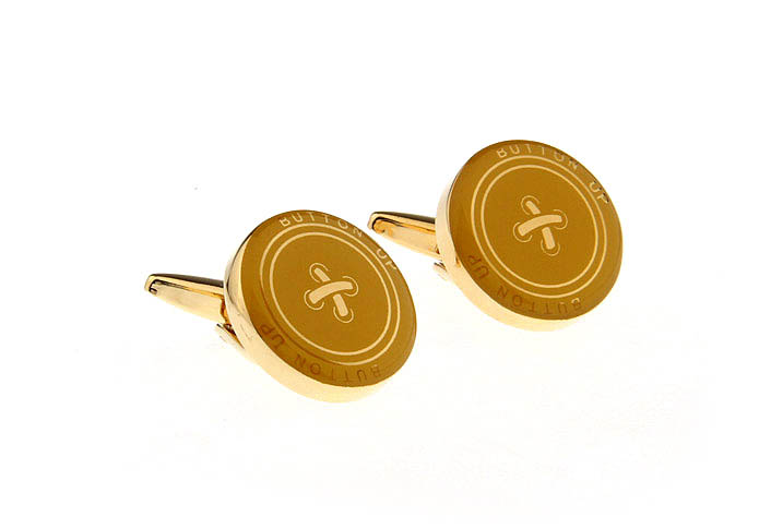 Clothing buttons Cufflinks  Gold Luxury Cufflinks Printed Cufflinks Hipster Wear Wholesale & Customized  CL662355
