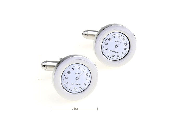 TATEOSTIAN LONDON Clock Cufflinks  Black White Cufflinks Printed Cufflinks Tools Wholesale & Customized  CL670895