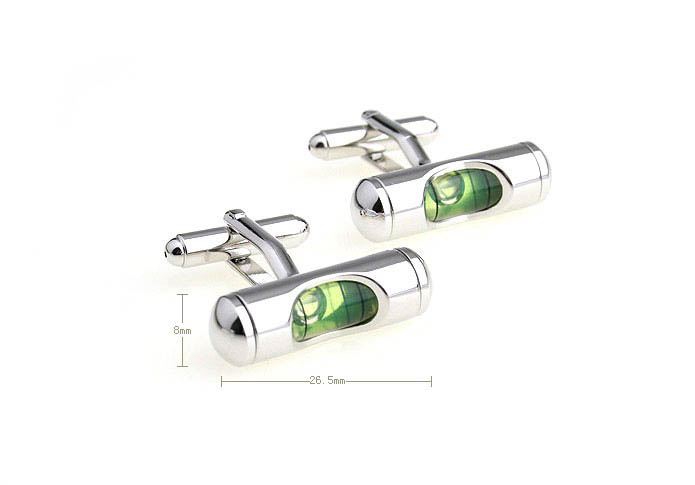 Level meter Cufflinks  Green Intimate Cufflinks Printed Cufflinks Functional Wholesale & Customized  CL670897