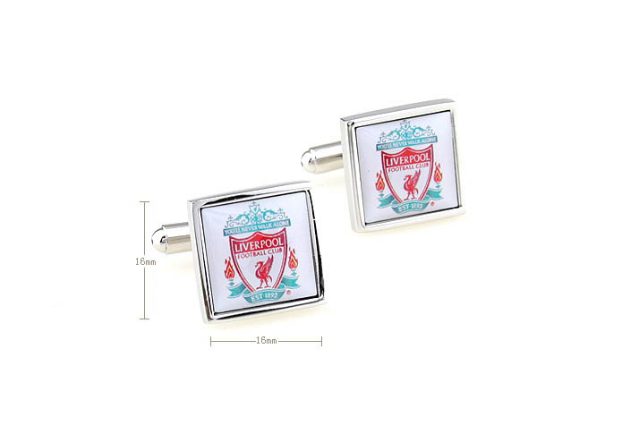 Liverpool Football Club Cufflinks  Multi Color Fashion Cufflinks Printed Cufflinks Flags Wholesale & Customized  CL670911