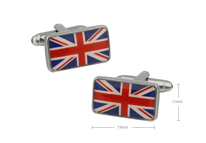 British Flag Cufflinks  Multi Color Fashion Cufflinks Printed Cufflinks Flag Wholesale & Customized  CL671861