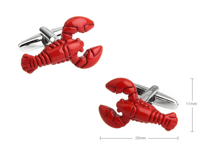 Crab Cufflinks Red Festive Cufflinks Printed Cufflinks Animal Wholesale & Customized CL720724