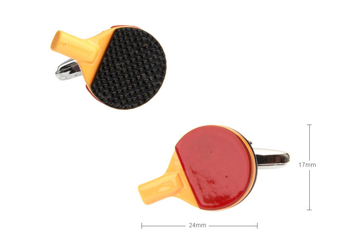 Table tennis bat Cufflinks Multi Color Fashion Cufflinks Printed Cufflinks Sports Wholesale & Customized CL720725
