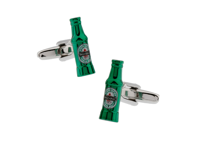 Heineken Brouwerijen Cufflinks  Green Intimate Cufflinks Printed Cufflinks Food and Drink Wholesale & Customized  CL730718