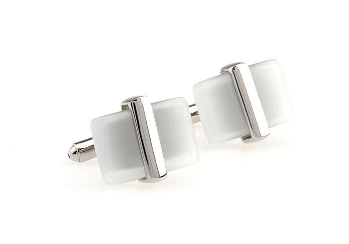  White Purity Cufflinks Gem Cufflinks Wholesale & Customized  CL650841