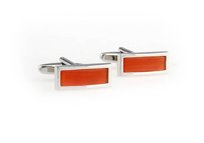  Orange Cheerful Cufflinks Gem Cufflinks Wholesale & Customized  CL650891