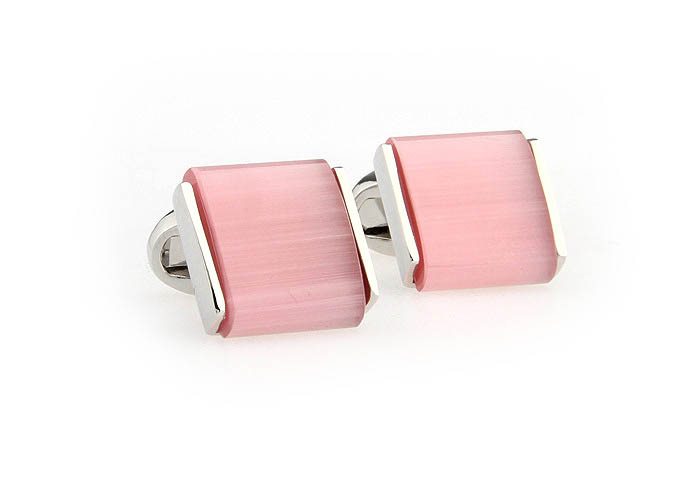  Pink Charm Cufflinks Gem Cufflinks Wholesale & Customized  CL650904