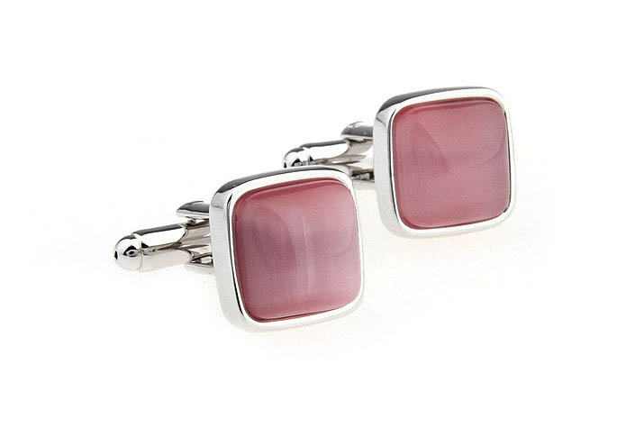  Pink Charm Cufflinks Gem Cufflinks Wholesale & Customized  CL650971