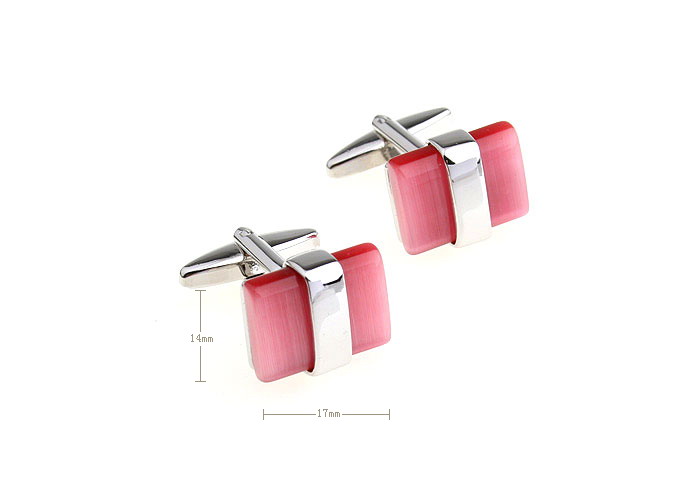  Pink Charm Cufflinks Gem Cufflinks Wholesale & Customized  CL651004