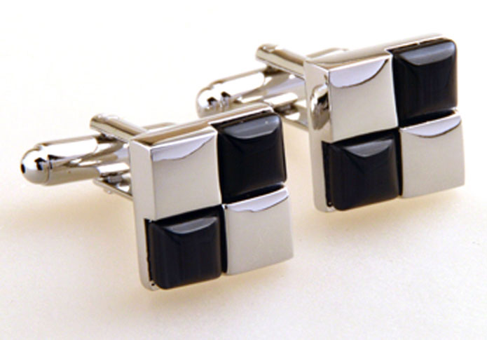 Black Classic Cufflinks Gem Cufflinks Wholesale & Customized CL655199