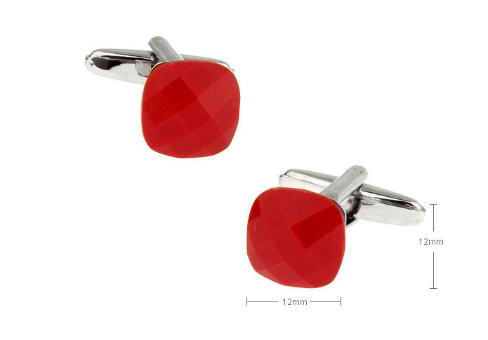  Red Festive Cufflinks Gem Cufflinks Wholesale & Customized  CL655668