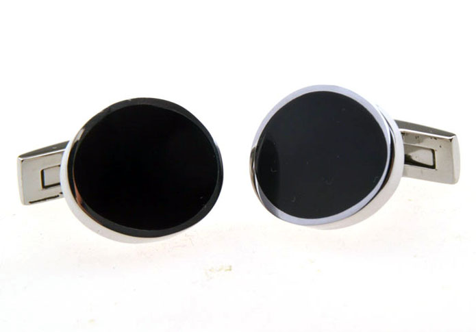  Black Classic Cufflinks Gem Cufflinks Wholesale & Customized  CL656036