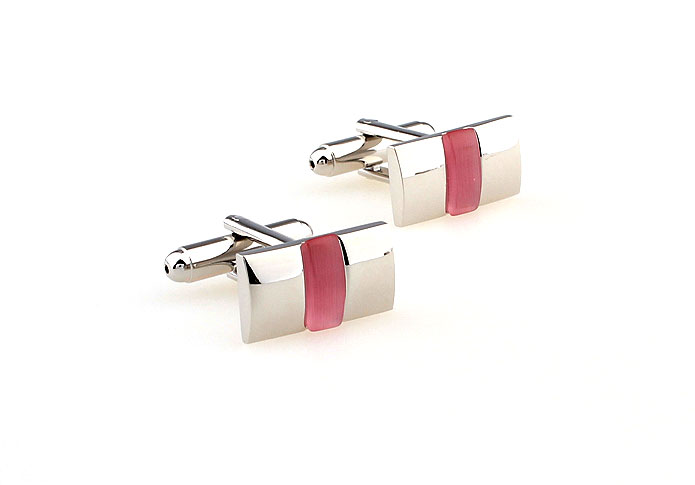  Pink Charm Cufflinks Gem Cufflinks Wholesale & Customized  CL660019