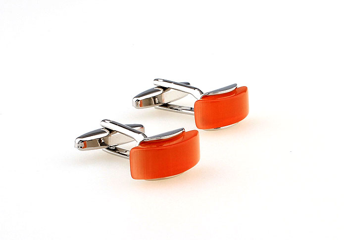  Orange Cheerful Cufflinks Gem Cufflinks Wholesale & Customized  CL660030