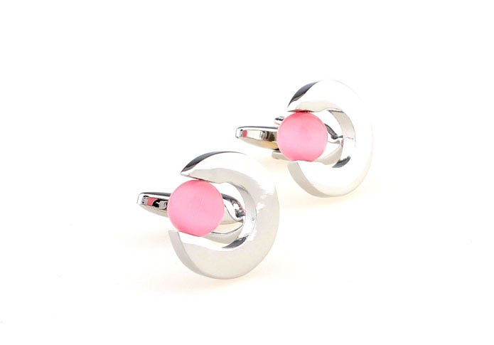  Pink Charm Cufflinks Gem Cufflinks Wholesale & Customized  CL660069