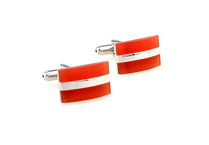 Orange Cheerful Cufflinks Gem Cufflinks Wholesale & Customized  CL660072