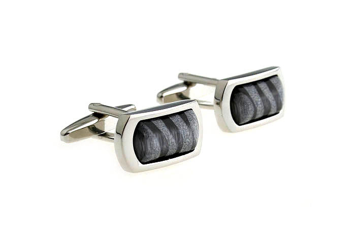  Gray Steady Cufflinks Gem Cufflinks Wholesale & Customized  CL660100