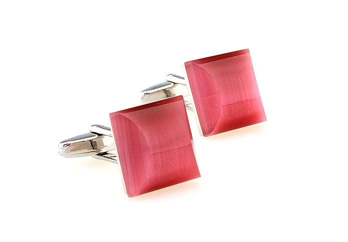  Pink Charm Cufflinks Gem Cufflinks Wholesale & Customized  CL660250