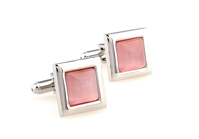  Pink Charm Cufflinks Gem Cufflinks Wholesale & Customized  CL660271