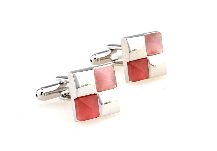  Pink Charm Cufflinks Gem Cufflinks Wholesale & Customized  CL660278