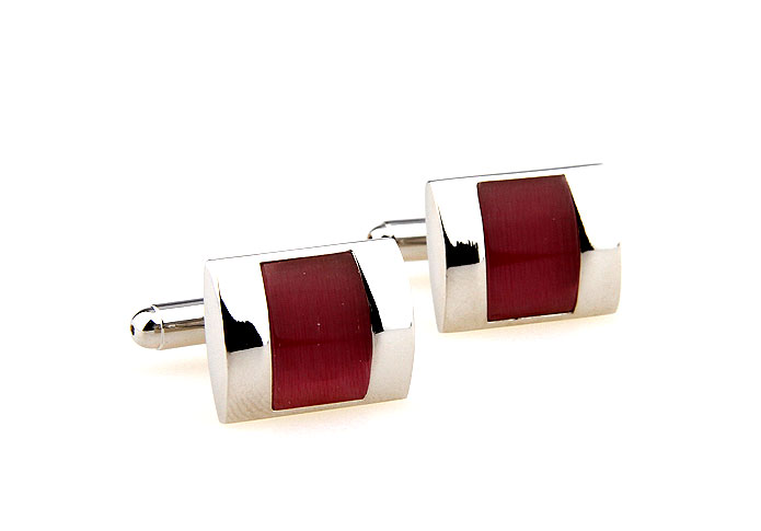  Red Festive Cufflinks Gem Cufflinks Wholesale & Customized  CL660362