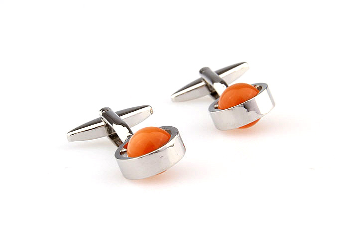  Orange Cheerful Cufflinks Gem Cufflinks Funny Wholesale & Customized  CL660825
