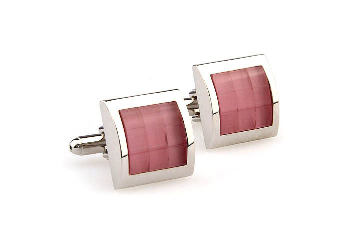  Pink Charm Cufflinks Gem Cufflinks Wholesale & Customized  CL661040