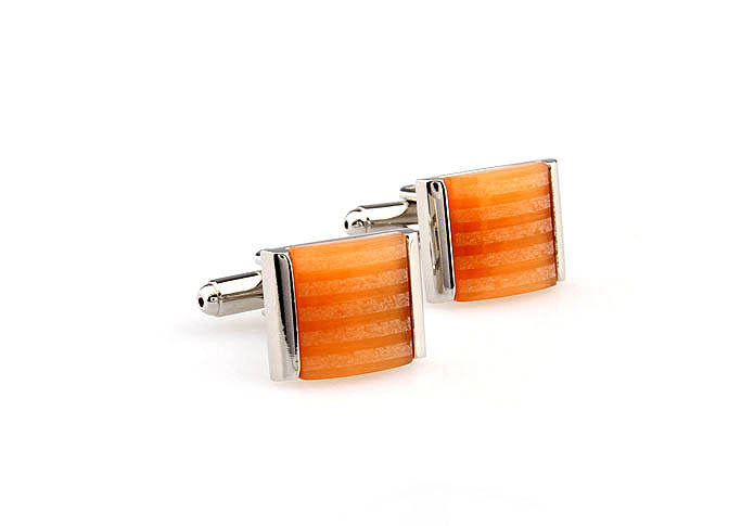  Orange Cheerful Cufflinks Gem Cufflinks Wholesale & Customized  CL661195