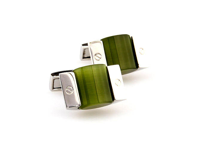  Green Intimate Cufflinks Gem Cufflinks Wholesale & Customized  CL661265