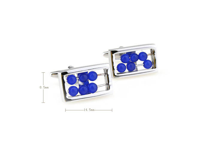Abacus Cufflinks  Blue Elegant Cufflinks Gem Cufflinks Wholesale & Customized  CL670728
