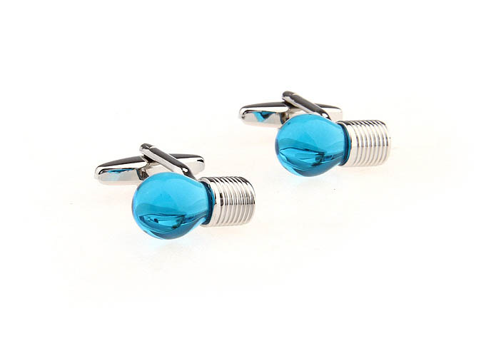 Blue Crystal Lamp Cufflinks  Blue Elegant Cufflinks Glass Cufflinks Tools Wholesale & Customized  CL651184