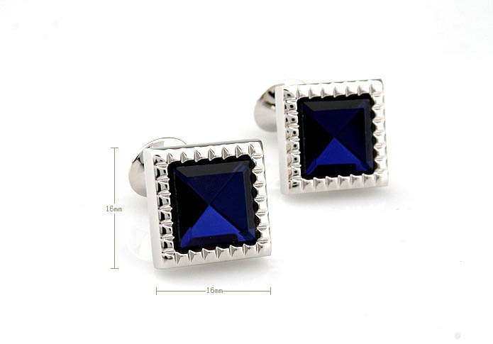  Blue Elegant Cufflinks Glass Cufflinks Wholesale & Customized  CL651186