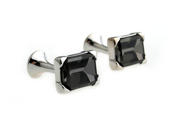  Gray Steady Cufflinks Glass Cufflinks Wholesale & Customized  CL661898