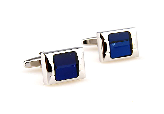  Blue Elegant Cufflinks Glass Cufflinks Wholesale & Customized  CL661928