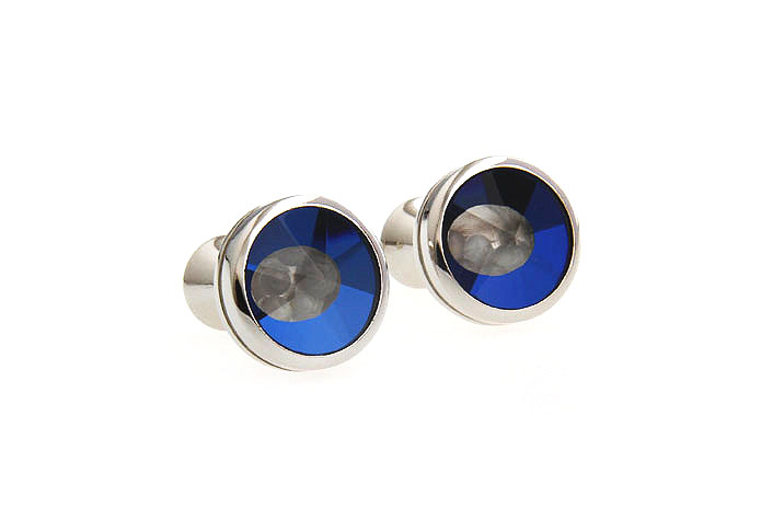  Blue Elegant Cufflinks Glass Cufflinks Wholesale & Customized  CL661963