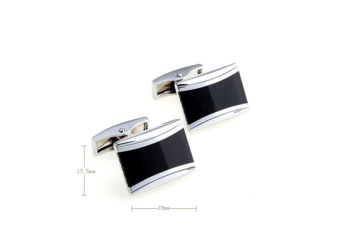  Black Classic Cufflinks Onyx Cufflinks Wholesale & Customized  CL640973