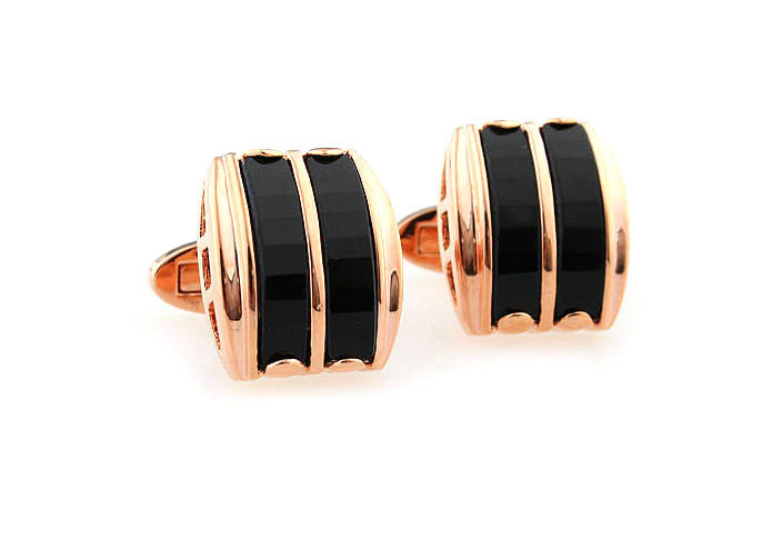  Gold Luxury Cufflinks Onyx Cufflinks Wholesale & Customized  CL640989