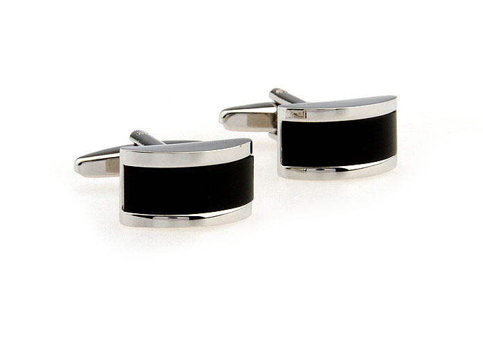  Black Classic Cufflinks Onyx Cufflinks Wholesale & Customized  CL651880